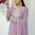 Lavender CHINNON SILK EMBROIDERY WORK FULLY  SALWAR SUIT
