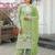 Pista Green CHINNON SILK EMBROIDERY WORK FULLY  SALWAR SUIT