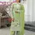Pista Green CHINNON SILK EMBROIDERY WORK FULLY  SALWAR SUIT