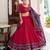 PINK Tasar Silk Gamthi Print Lehenga Choli with Dupatta – Embossed Design & Gotta Patti Lace Work
