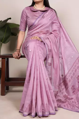 Timeless elegance cotton silk saree with intricate zari weaving