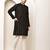 Men’s onyx black textured threadwork kurta