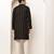 Men’s onyx black textured threadwork kurta