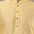 Men's yellow straight viscose silk kurta