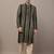 Men’s bottle green textured threadwork kurta