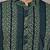 Men’s dark green ethnic printed kurta