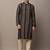 Men’s black textured threadwork kurta