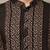 Men’s black textured threadwork kurta