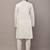 Men’s off-white embroidered kurta