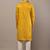 Men’s mustard yellow embroidered kurta