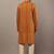 Men’s mustard textured threadwork kurta