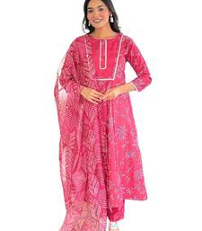 Rani pink printed suit