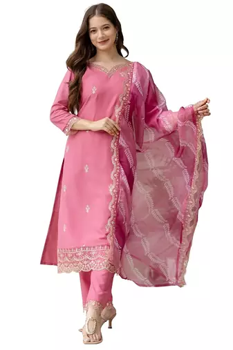 Pink classic suit set