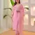 Baby-pink festive suit with heavy dupatta