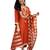 Rust orange ethnic suit with striped dupatta