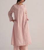 Potpourri pink pure chanderi co-ord set