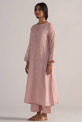 Potpourri pink pure chanderi co-ord set 5