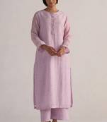 Winsome orchid pure chanderi co-ord set