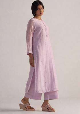 Winsome orchid pure chanderi co-ord set 2