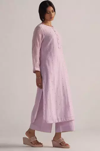 Winsome orchid pure chanderi co-ord set