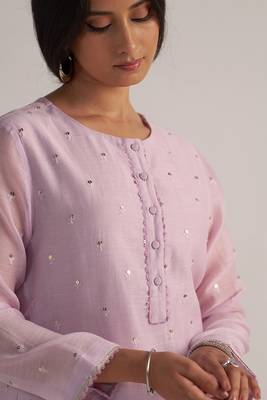 Winsome orchid pure chanderi co-ord set 4