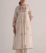 Antique white mul mul co-ord set