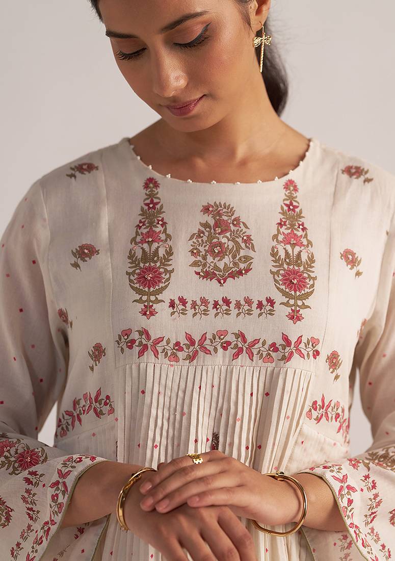 Antique white mul mul co-ord set