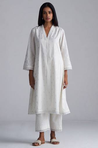 Off-white mul-mul foil printed co-ord set