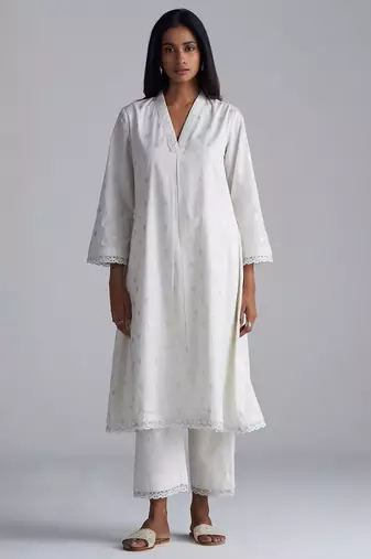 Off-white mul-mul foil printed co-ord set