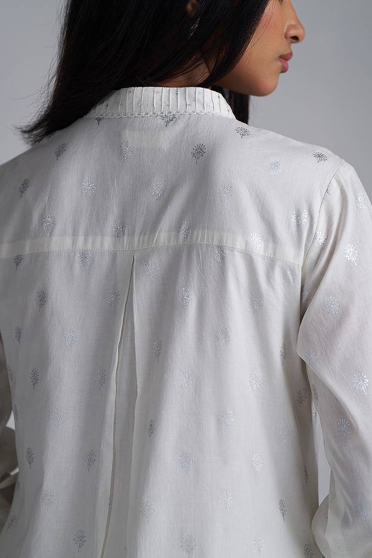 Off-white mul-mul foil printed co-ord set