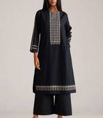 Black and white mul-mul print co-ord set