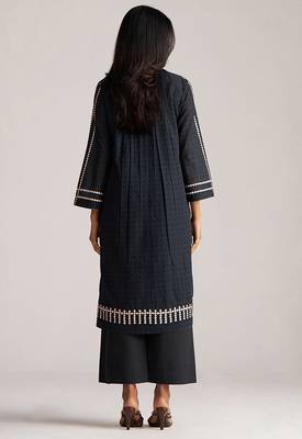 Black and white mul-mul print co-ord set 3