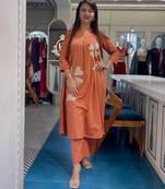 A-line cotton printed cord sets for women and girls