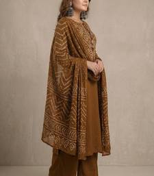 Straight cotton printed embroiderd kurta pant and dupatta set