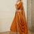Mustard Orange Japan satin Lehenga Choli with Thread and Sequin Work