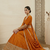 Mustard Orange Japan satin Lehenga Choli with Thread and Sequin Work