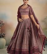 Classic Elegance Kalamkari Print Lehenga with Grand Lace Detailing