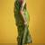 green traditional pure silk handloom saree with silk blouse | elegant festival & summer wear