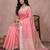pink soft cotton saree with zari border | comfortable daily wear
