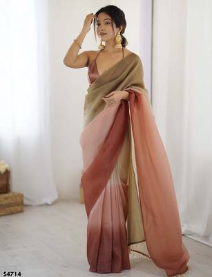 maroon ready-to-wear candy crush art silk blend saree with satin art silk blend blouse 1