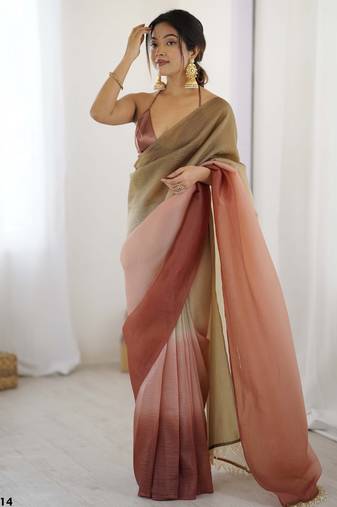 maroon ready-to-wear candy crush art silk saree with satin art silk blouse