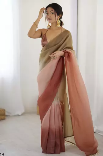 maroon ready-to-wear candy crush art silk saree with satin art silk blouse