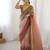 maroon ready-to-wear candy crush art silk saree with satin art silk blouse