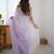 light purple ready-to-wear candy crush art silk saree with satin art silk blouse