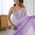 light purple ready-to-wear candy crush art silk saree with satin art silk blouse