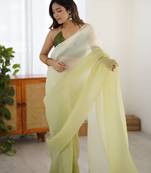 light green ready-to-wear candy crush art silk saree with satin art silk blouse
