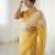 yellow ready-to-wear candy crush art silk saree with satin art silk blouse