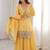 Superb Yellow Dori Embroidered Silk Haldi Wear Sharara Suit