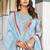 Women  Embroidered  Thread Work Chanderi Cotton Kurta with Trousers &  Dupatta