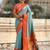 multicolor zari woven paithani art silk traditional wear saree with unstitched blouse